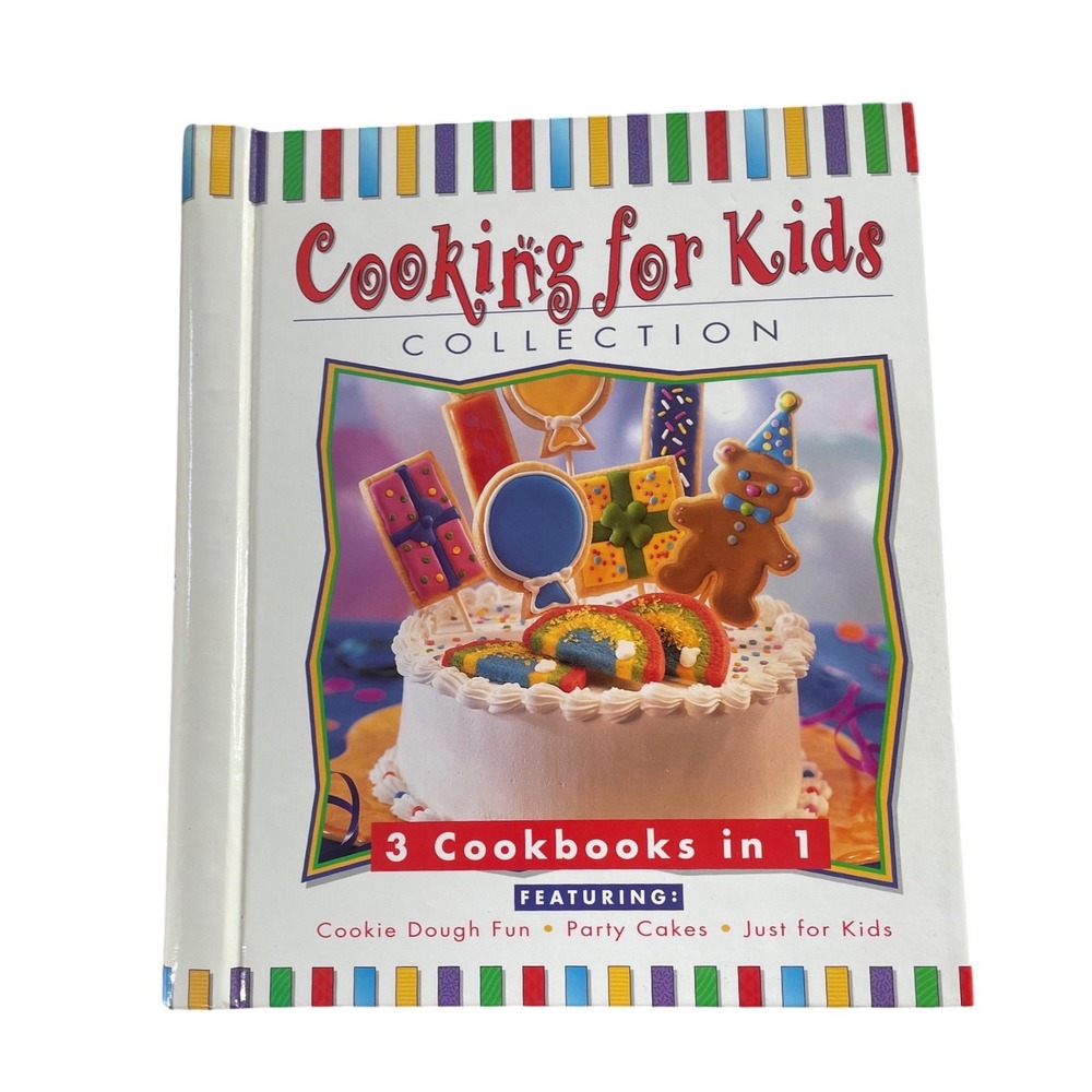 Cooking for Kids Collection 3 Cookbooks in 1 Party Cakes Cookie Dough Fun Book